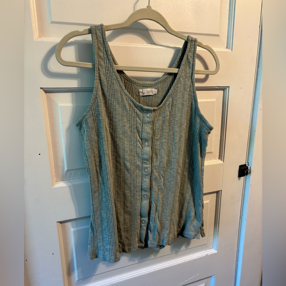 Lightweight Green Tank Sz. Large